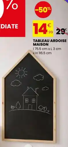 Stokomani Tableau ardoise maison offre