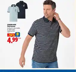 Lidl ESMARA MEN Polo homme offre