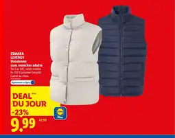 Lidl ESMARA LIVERGY Doudoune sans manches adulte offre