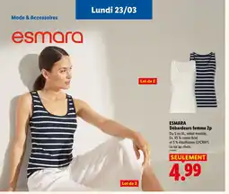 Lidl ESMARA Débardeurs femme 2p offre