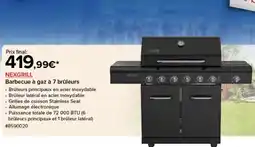 Costco NEXGRILL Barbecue à gaz à 7 brûleurs offre