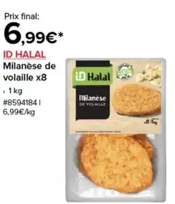 Costco ID HALAL Milanèse de volaille x8 offre
