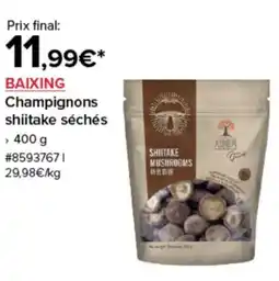 Costco BAIXING Champignons shiitake séchés offre
