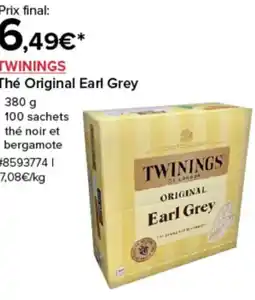 Costco TWININGS Thé Original Earl Grey offre