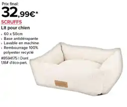 Costco SCRUFFS Lit pour chien offre