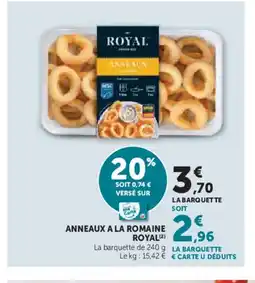 U Express ROYAL Anneaux a la romaine offre