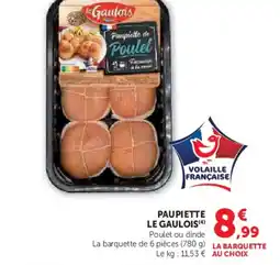 U Express LE GAULOIS Paupiette offre