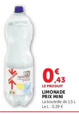 U Express Limonade prix mini offre