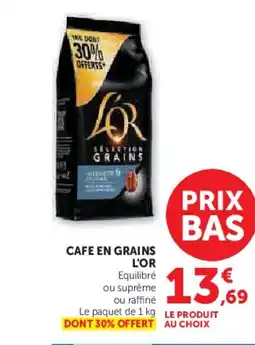 U Express L'OR Cafe en grains offre