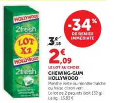 U Express HOLLYWOOD Chewing-gum offre