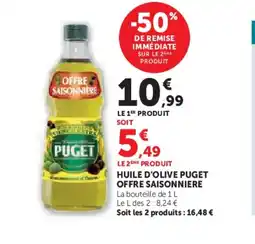 U Express Huile d'olive puget offre saisonniere offre