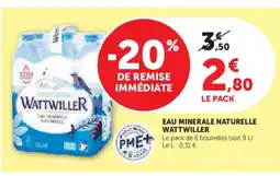 U Express WATTWILLER Eau minerale naturelle offre