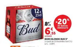 U Express BUD 5° Biere blonde offre