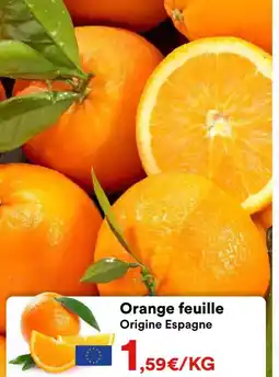 Hmarket Orange feuille Origine Espagne offre