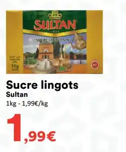 Hmarket SULTAN Sucre lingots offre