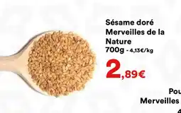 Hmarket Sésame doré Merveilles de la Nature offre