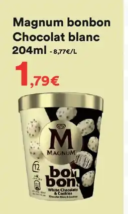 Hmarket MAGNUM bonbon Chocolat blanc offre