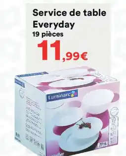 Hmarket Service de table Everyday 19 pièces offre