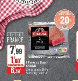 G20 CHARAL 2 Pavés de Bœuf offre