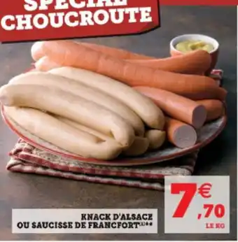 Knack d'Alsace ou saucisse de francfort
