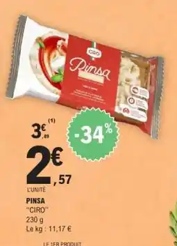 E.Leclerc Pinsa Ciro offre