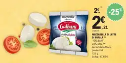 E.Leclerc MOZZARELLA DI LATTE DI BUFALA offre
