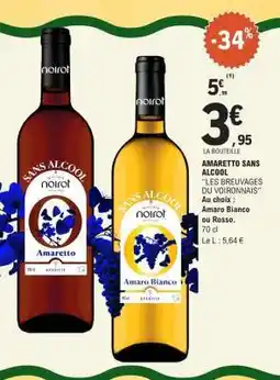 E.Leclerc AMARETTO SANS ALCOOL offre