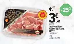 E.Leclerc CHIFFONNADE DE JAMBON DE PARME AOP offre