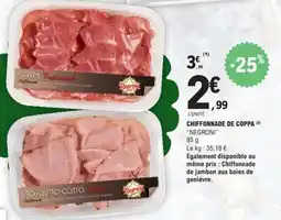 E.Leclerc CHIFFONNADE DE COPPA NEGRONI offre