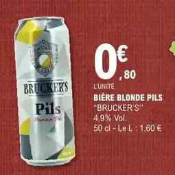 E.Leclerc BIÈRE BLONDE PILS BRUCKER'S offre