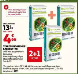 Auchan TERREAU HORTICOLE GARDENSTAR offre