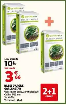 Auchan BILLES D'ARGILE GARDENSTAR offre