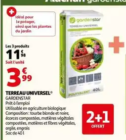 Auchan Terreau universel offre
