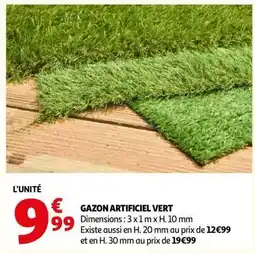 Auchan GAZON ARTIFICIEL VERT offre