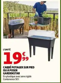 Auchan CARRÉ POTAGER SUR PIED OU À POSER GARDENSTAR offre