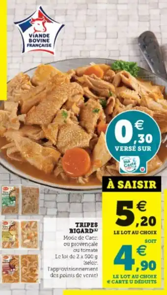 Super U Tripes Rigard offre
