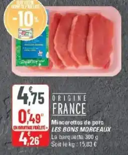 G20 LES BONS MORCEAUX Mincerettes de porc offre