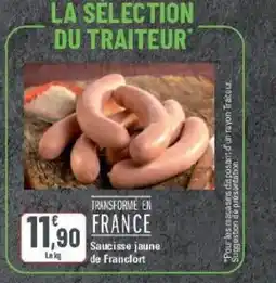G20 Saucisse jaune de Francfort offre