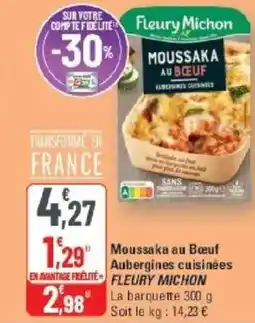 G20 FLEURY MICHON Moussaka au Bouf Aubergines cuisinées offre