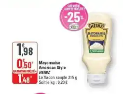 G20 HEINZ Mayonnaise American Style offre
