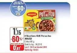 G20 MAGGI 8 Bouillons KUB Pot au feu offre