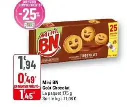 G20 BN Mini Goût Chocolat offre