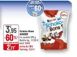 G20 KINDER Schoko-Bons offre
