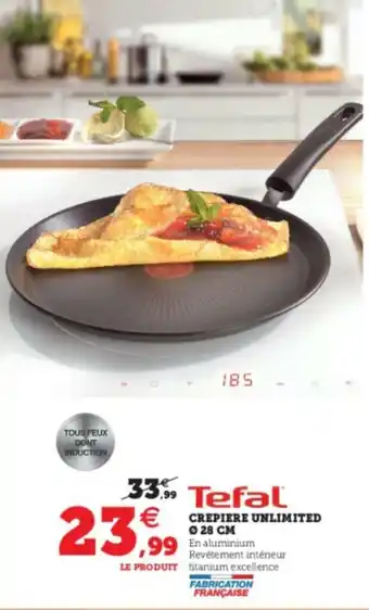 Super U Crepiere unlimited Ø 28 cm offre