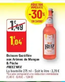G20 FREEZ MIX Boisson Gazéifiée aux Arômes de Mangue & Pêche offre