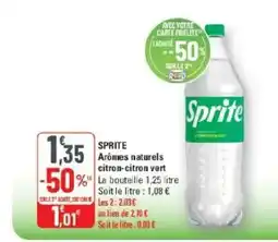 G20 SPRITE Arômes naturels citron-citron vert offre