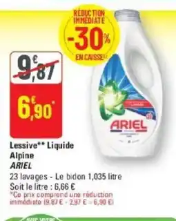 G20 ARIEL Lessive Liquide Alpine offre