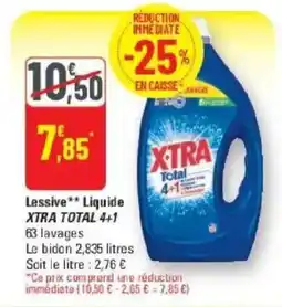 G20 XTRA TOTAL 4+1 Lessive Liquide offre