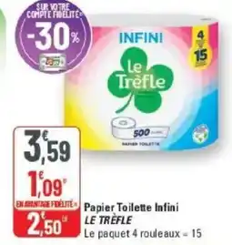 G20 LE TRÈFLE Papier Toilette Infini offre