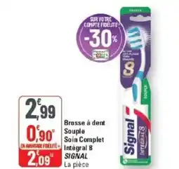 G20 SIGNAL Brosse à dent Soin Complet Integral 8 offre